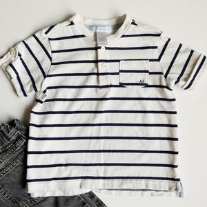 SOLD...Janie and Jack Striped Henley Shirt - 2T